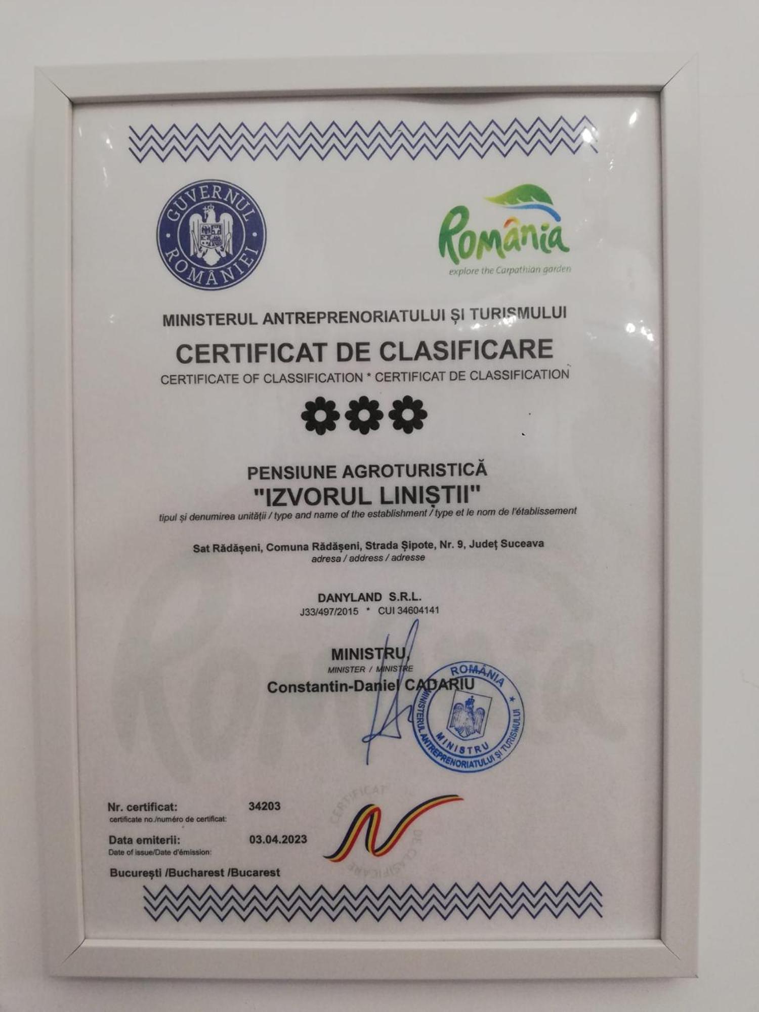 Pensiunea Izvorul Linistii Radaseni Екстериор снимка